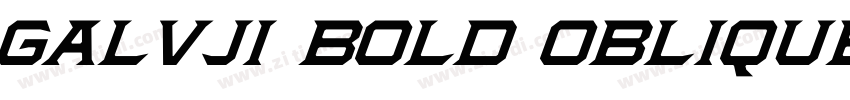 Galvji Bold Oblique字体转换